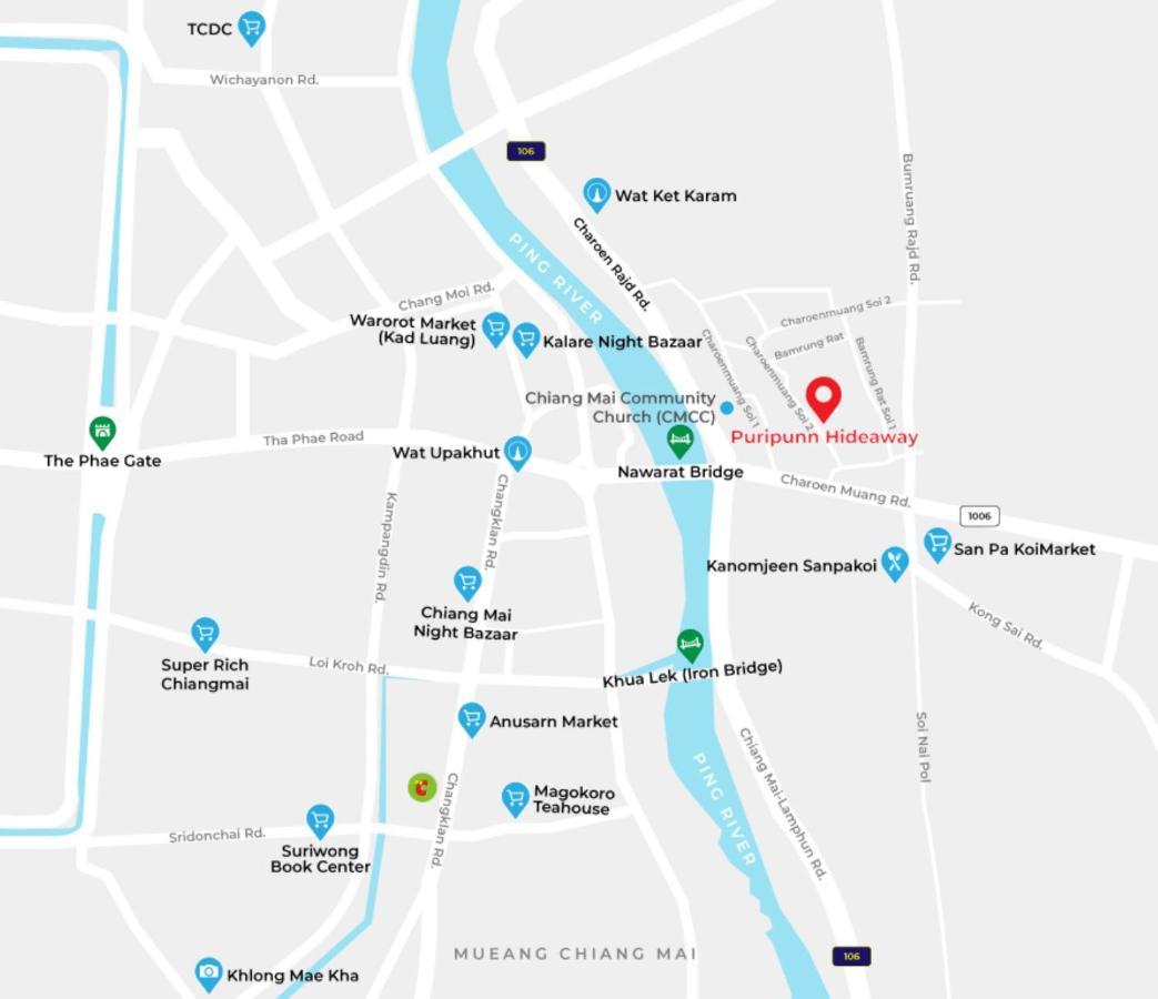 Puripunn Hideaway Hotel Chiang Mai Luaran gambar